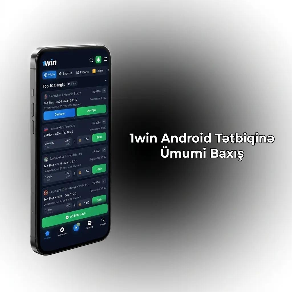 1win Android tətbiqi – idman mərci və kazino platforması, Azərbaycan dəstəkli, 500% bonus