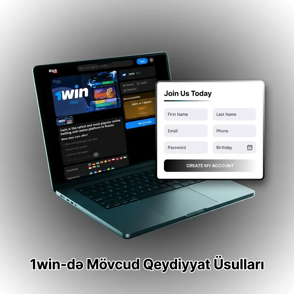 1win platformasında mövcud qeydiyyat üsulları: bir kliklə, telefon, e-poçt və sosial şəbəkə