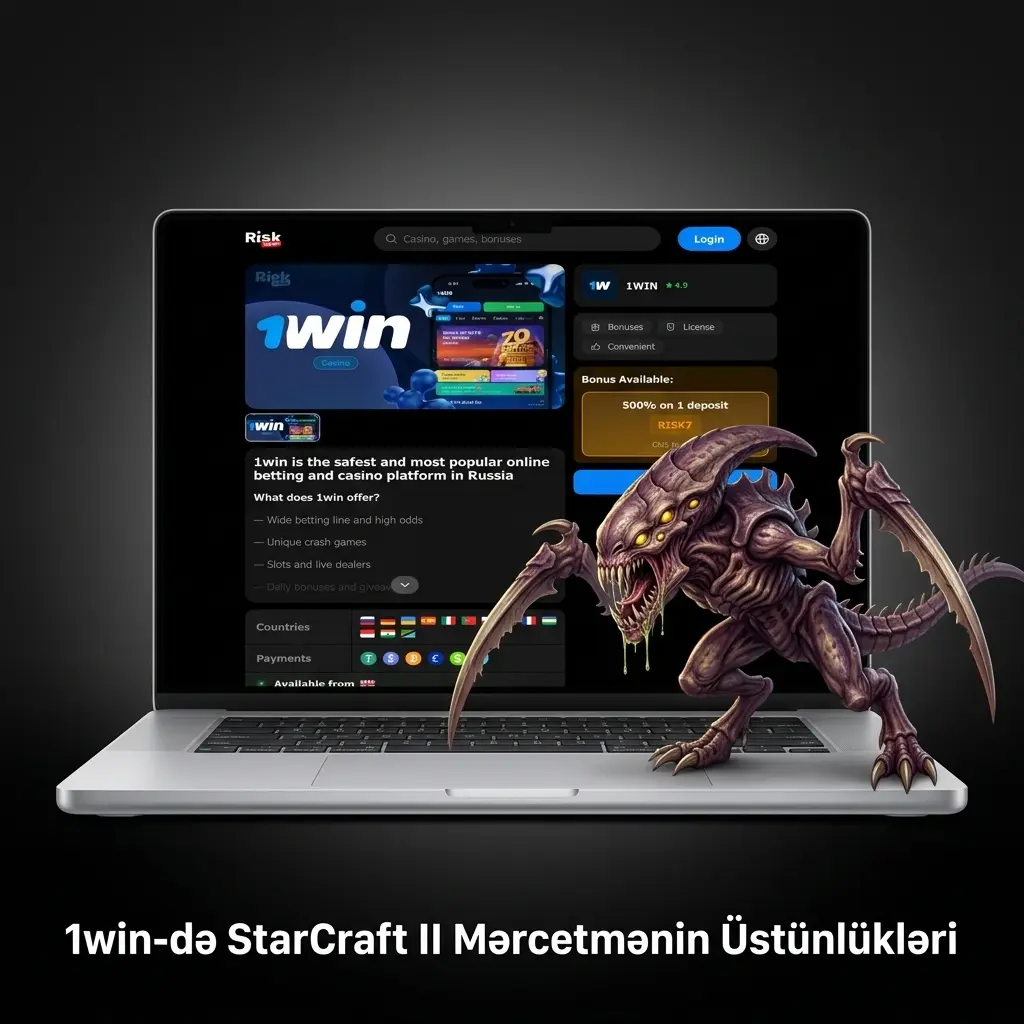 1win-də StarCraft II mərci üçün bonuslar, mobil tətbiq və rəqabətli əmsallar