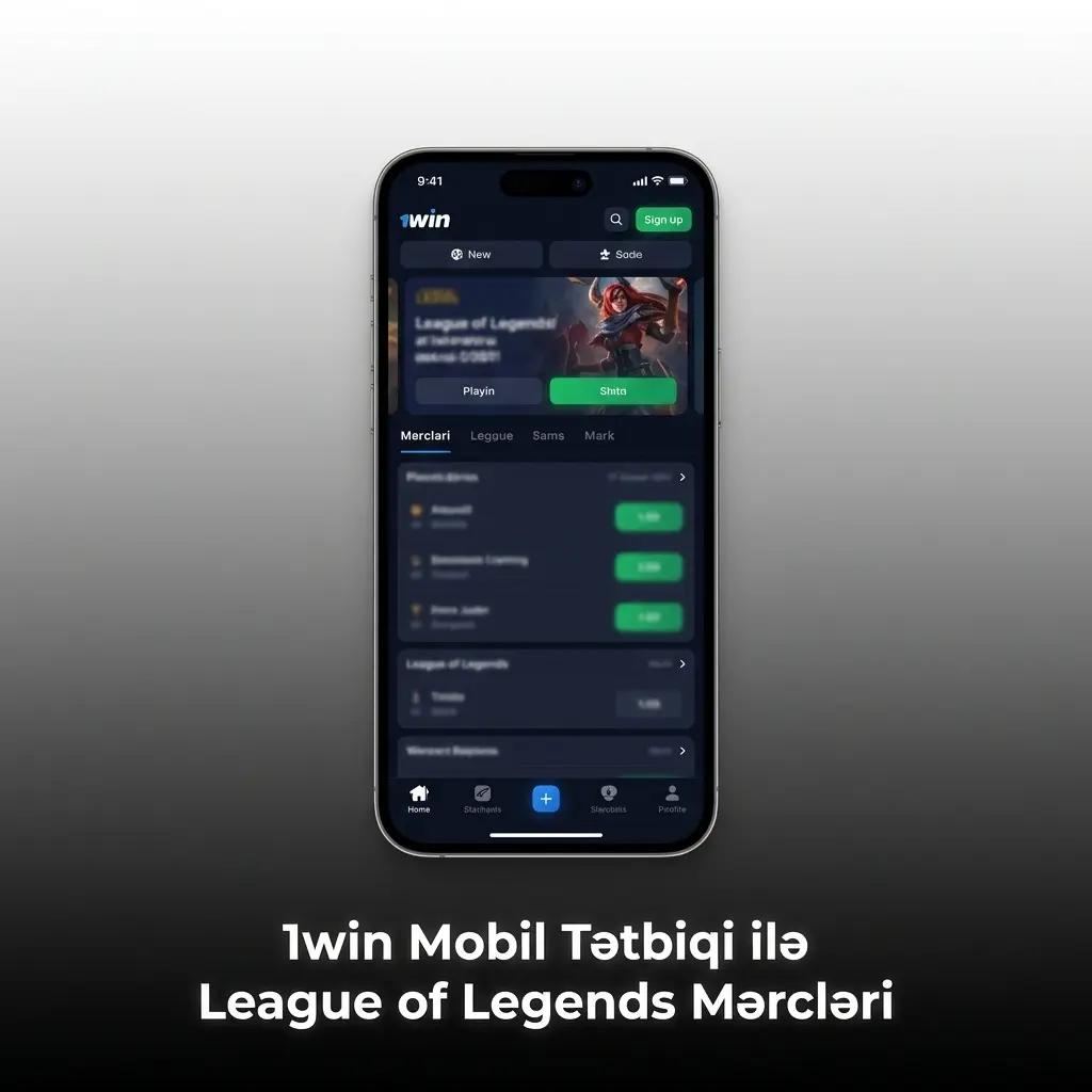 1win mobil tətbiqi ilə League of Legends mərcləri - Android APK və iOS üçün quraşdırma