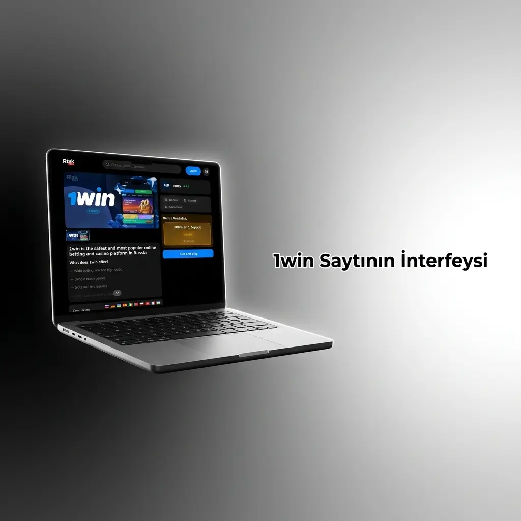 1win saytının sadə interfeysi: naviqasiya paneli, idman, kazino, promo bölmələri və şəxsi kabinet