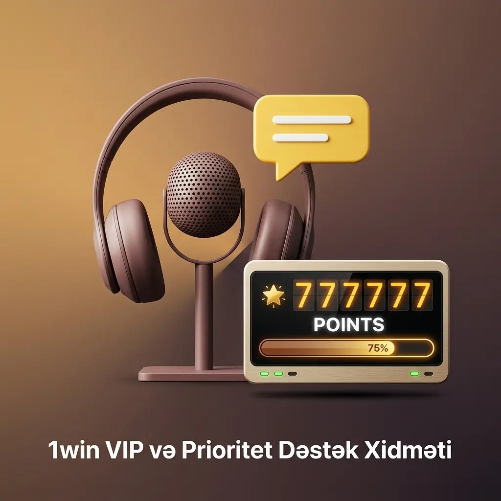 1win VIP və prioritet dəstək xidməti ilə fərdi menecer dəstəyi alan yüksək səviyyəli istifadəçilər